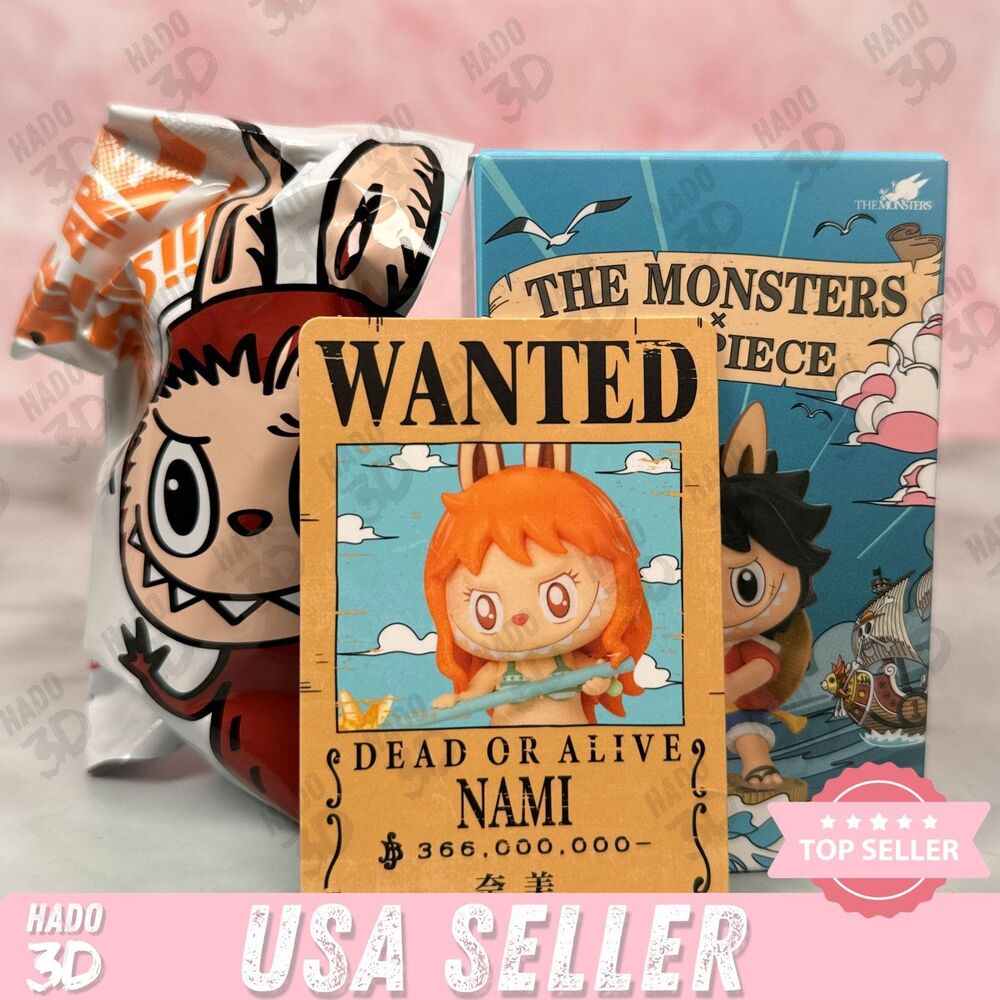 Labubu NAMI POP MART - The Monsters x One Piece Figure Toy Doll - NAMI
